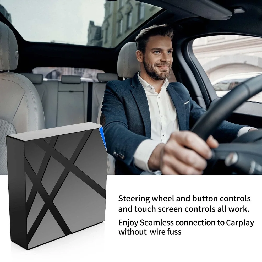 Wireless‎ CarPlay Adapter Dongle Bluetooth 5.2 Black Tech Accessory New
